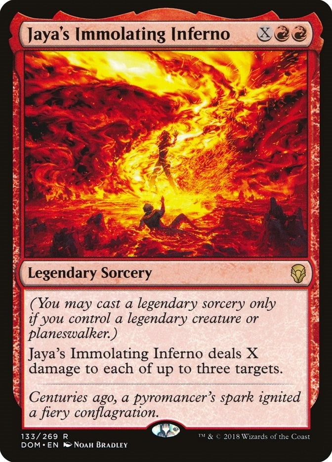 Image for Jaya's Immolating Inferno (133) [Dominaria] - Magic: The Gathering