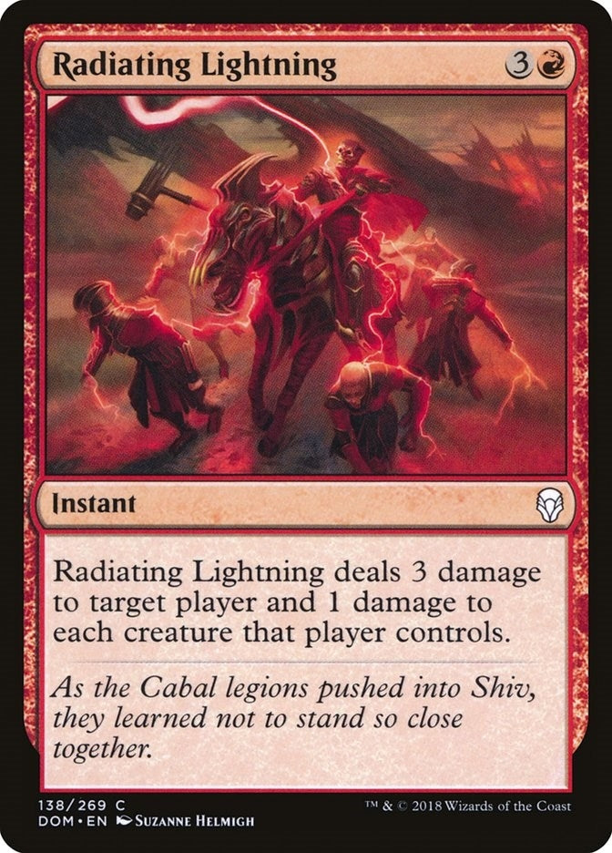 Image for Radiating Lightning (138) [Dominaria] - Magic: The Gathering