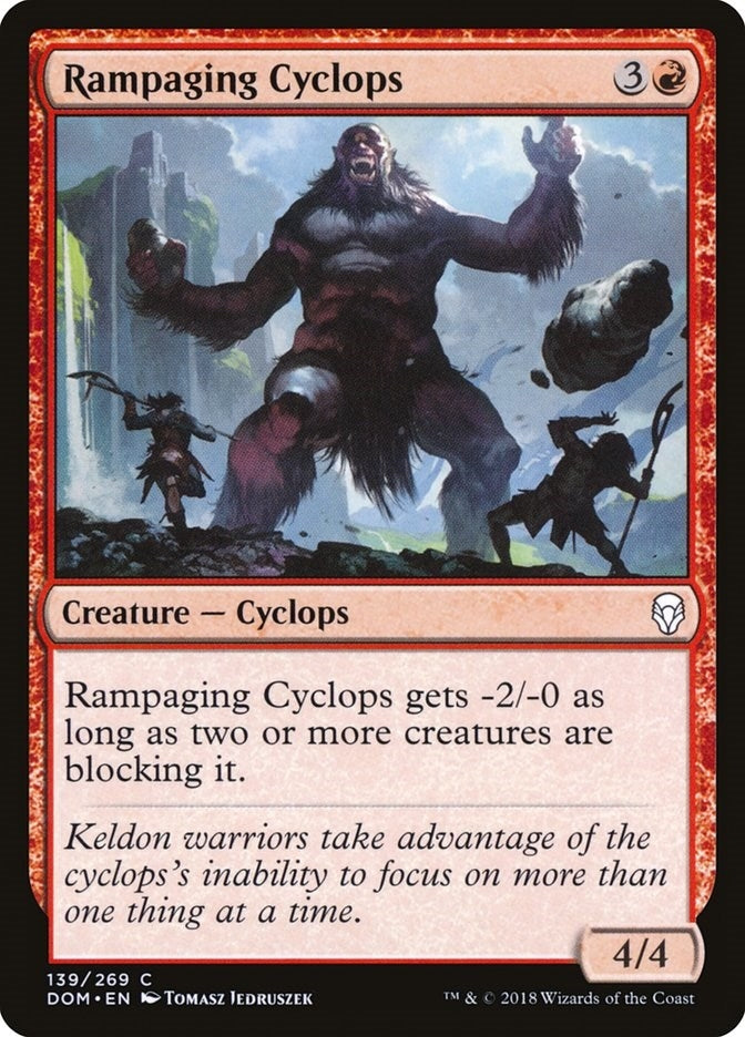 Image for Rampaging Cyclops (139) [Dominaria] - Magic: The Gathering