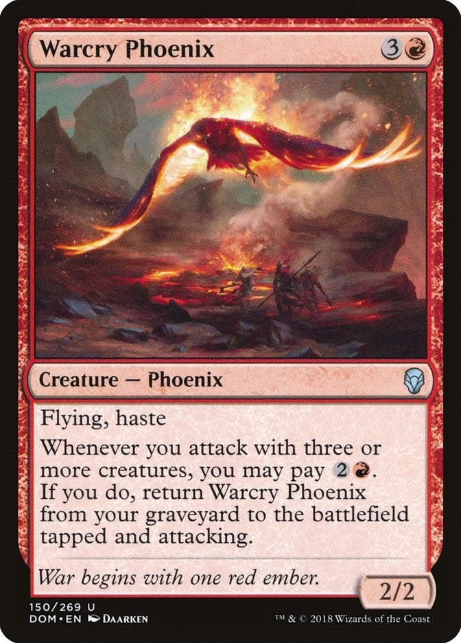 Image for Warcry Phoenix (150) [Dominaria] - Magic: The Gathering