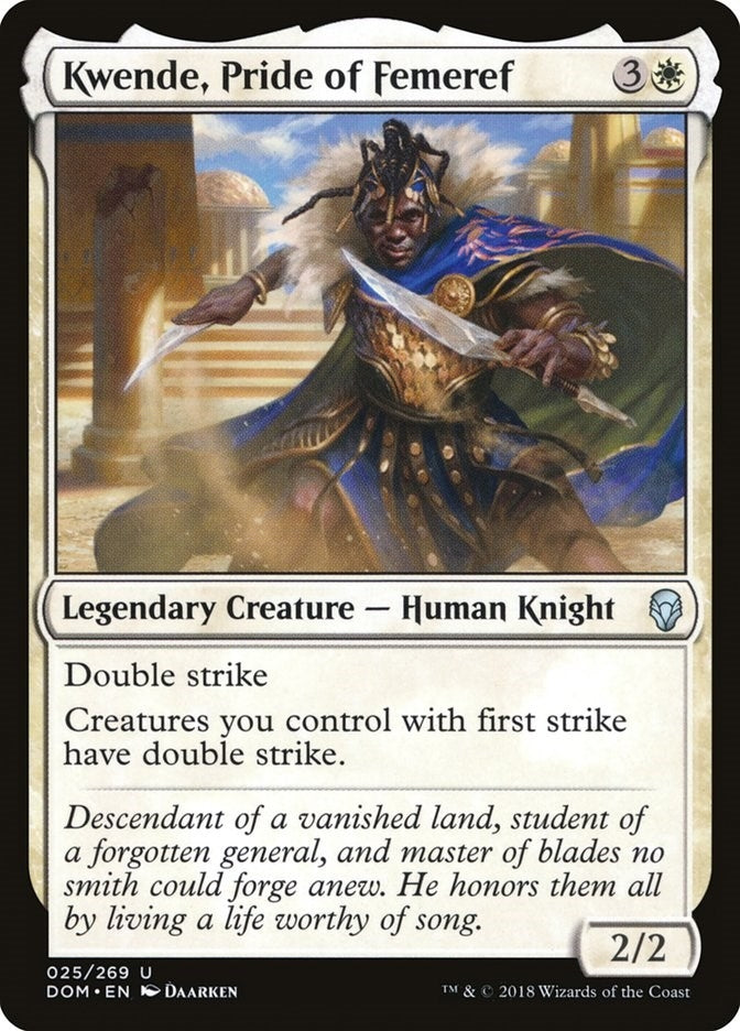 Image for Kwende, Pride of Femeref (25) [Dominaria] - Magic: The Gathering