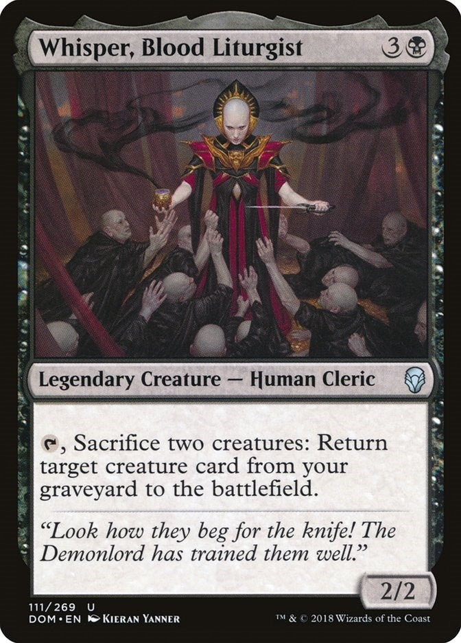 Image for Whisper, Blood Liturgist (111) [Dominaria] - Magic: The Gathering
