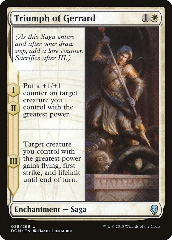 Image for Triumph of Gerrard (38) [Dominaria] - Magic: The Gathering