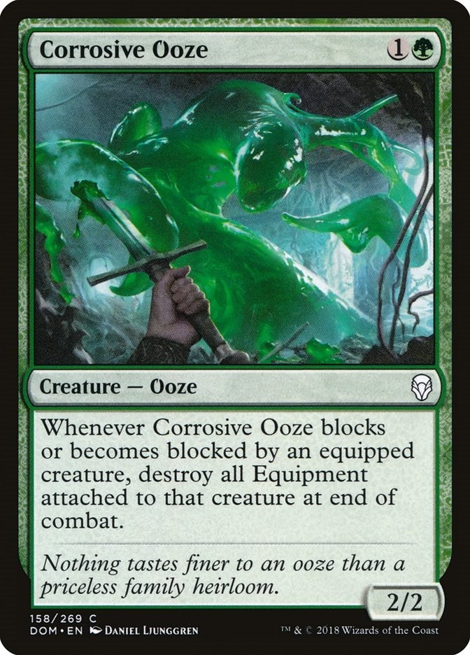 Image for Corrosive Ooze (158) [Dominaria] - Magic: The Gathering