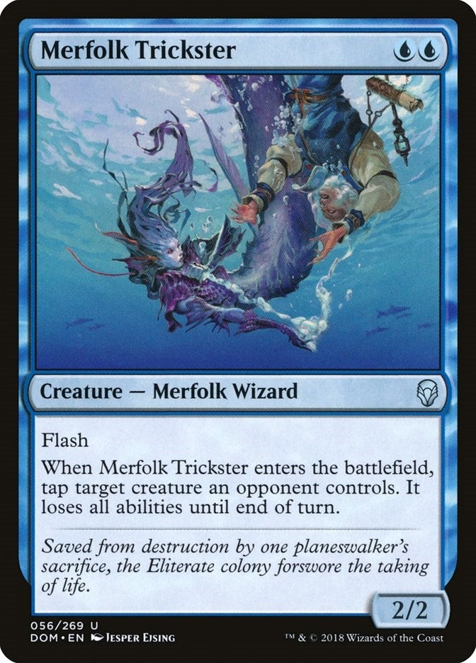 Image for Merfolk Trickster (56) [Dominaria] - Magic: The Gathering