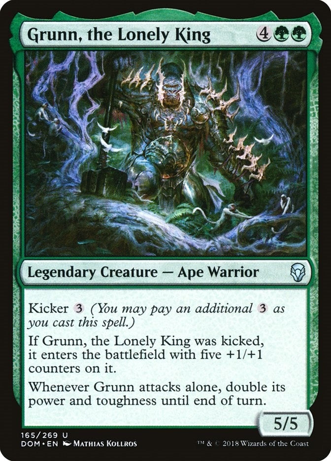 Image for Grunn, the Lonely King (165) [Dominaria] - Magic: The Gathering