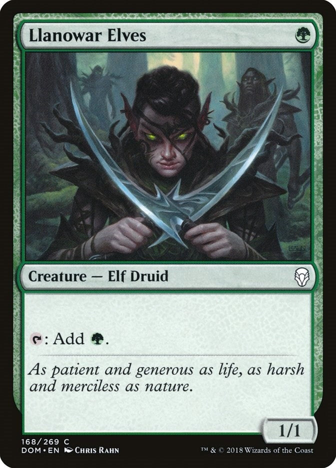 Image for Llanowar Elves (168) [Dominaria] - Magic: The Gathering