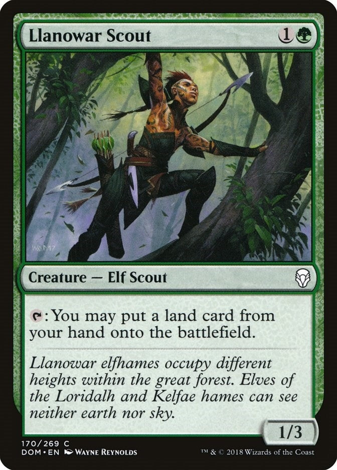 Image for Llanowar Scout (170) [Dominaria] - Magic: The Gathering