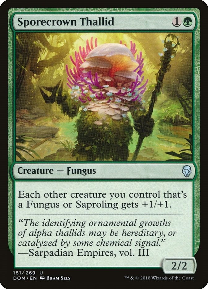 Image for Sporecrown Thallid (181) [Dominaria] - Magic: The Gathering