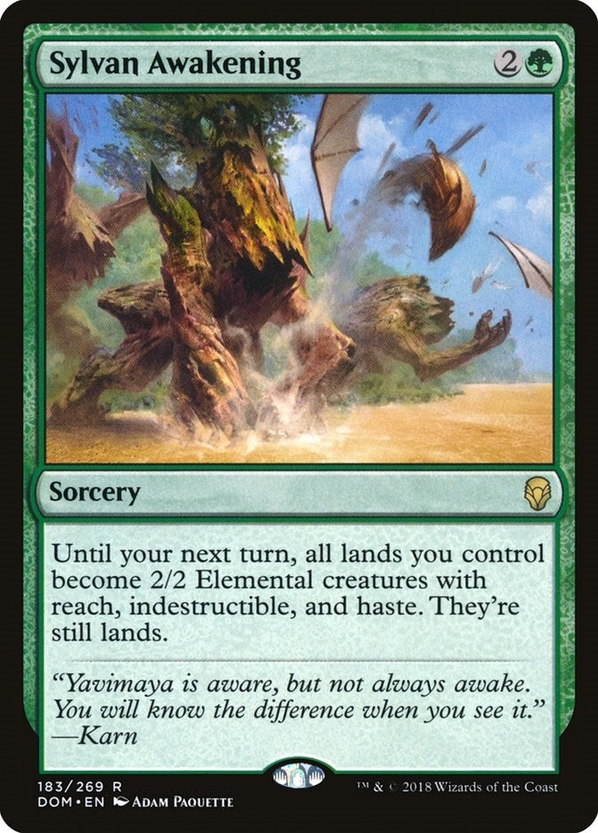 Image for Sylvan Awakening (183) [Dominaria] - Magic: The Gathering