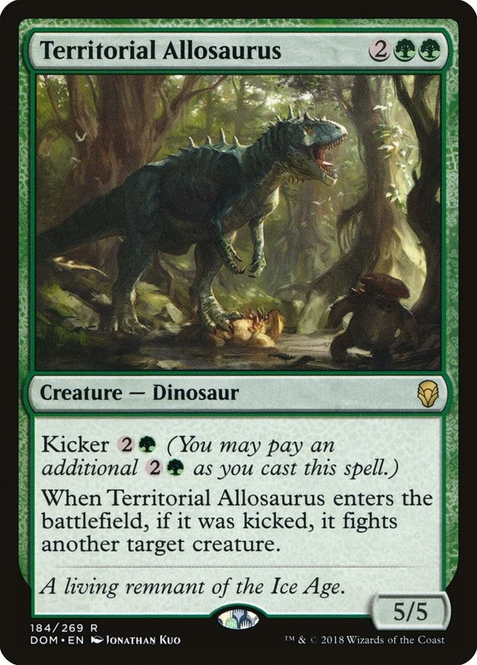 Image for Territorial Allosaurus (184) [Dominaria] - Magic: The Gathering