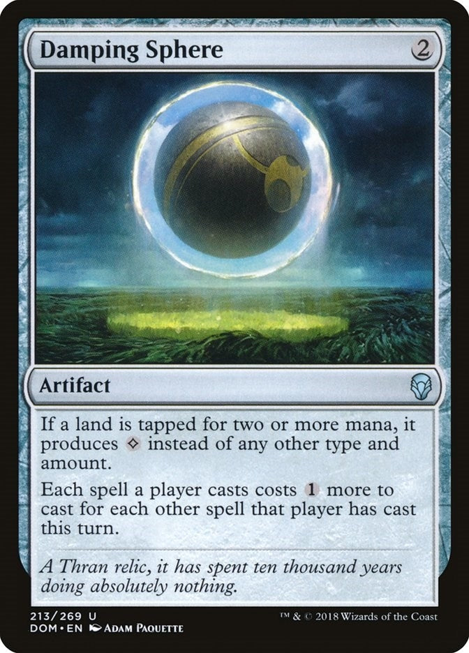Image for Damping Sphere (213) [Dominaria] - Magic: The Gathering
