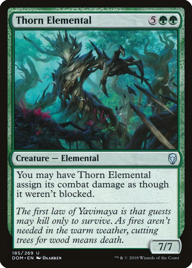 Image for Thorn Elemental (185) [Dominaria] - Magic: The Gathering