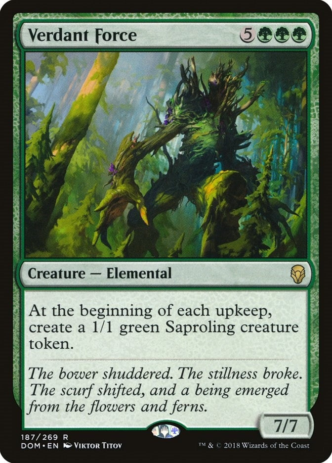 Image for Verdant Force (187) [Dominaria] - Magic: The Gathering