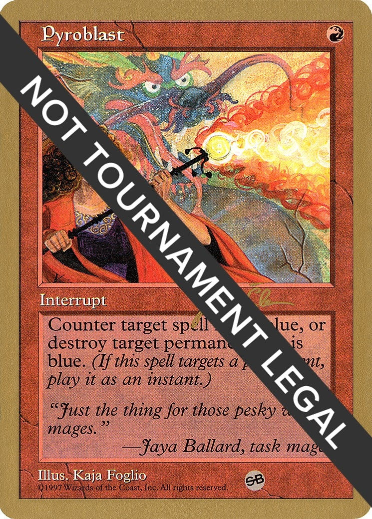 Image for Pyroblast - 1997 Jakub Slemr (5ED) (SB) [World Championship Decks] - Magic: The Gathering