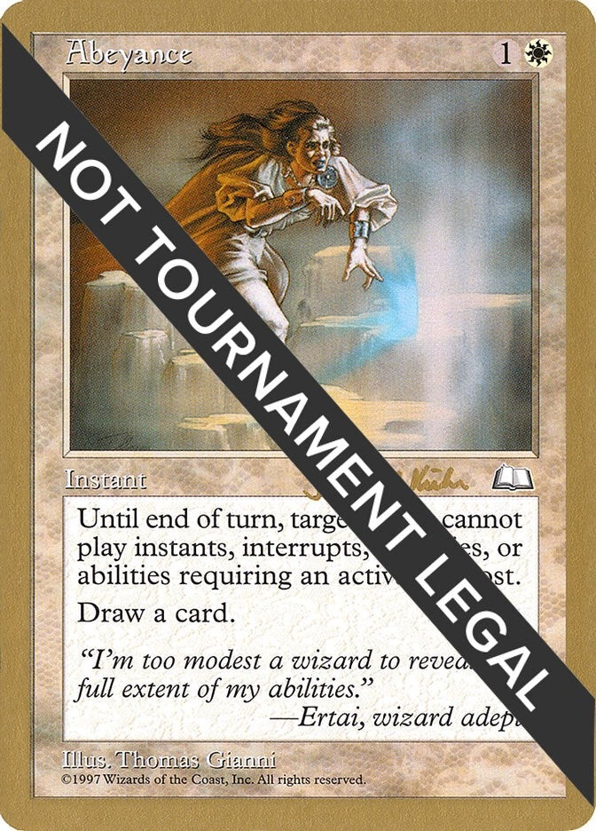 Image for Abeyance - 1997 Janosch Kuhn (WTH) [World Championship Decks] - Magic: The Gathering