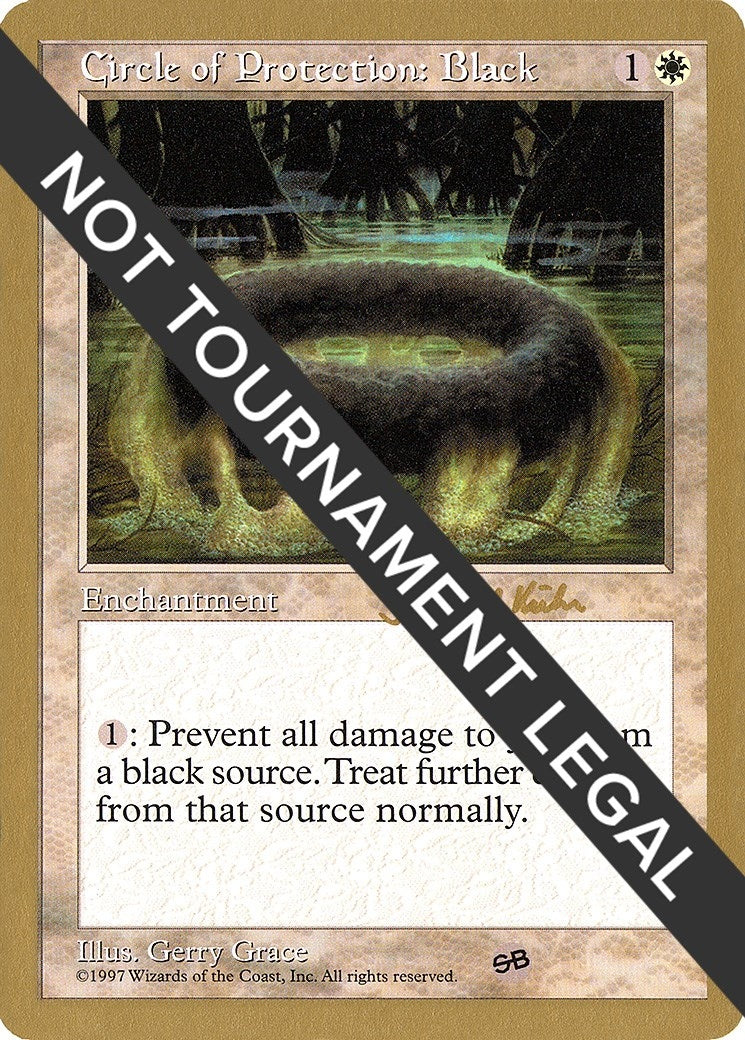 Image for Circle of Protection: Black - 1997 Janosch Kuhn (5ED) (SB) [World Championship Decks] - Magic: The Gathering