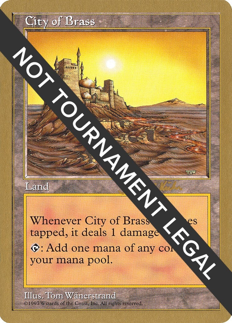 Image for City of Brass - 1997 Janosch Kuhn (5ED) [World Championship Decks] - Magic: The Gathering