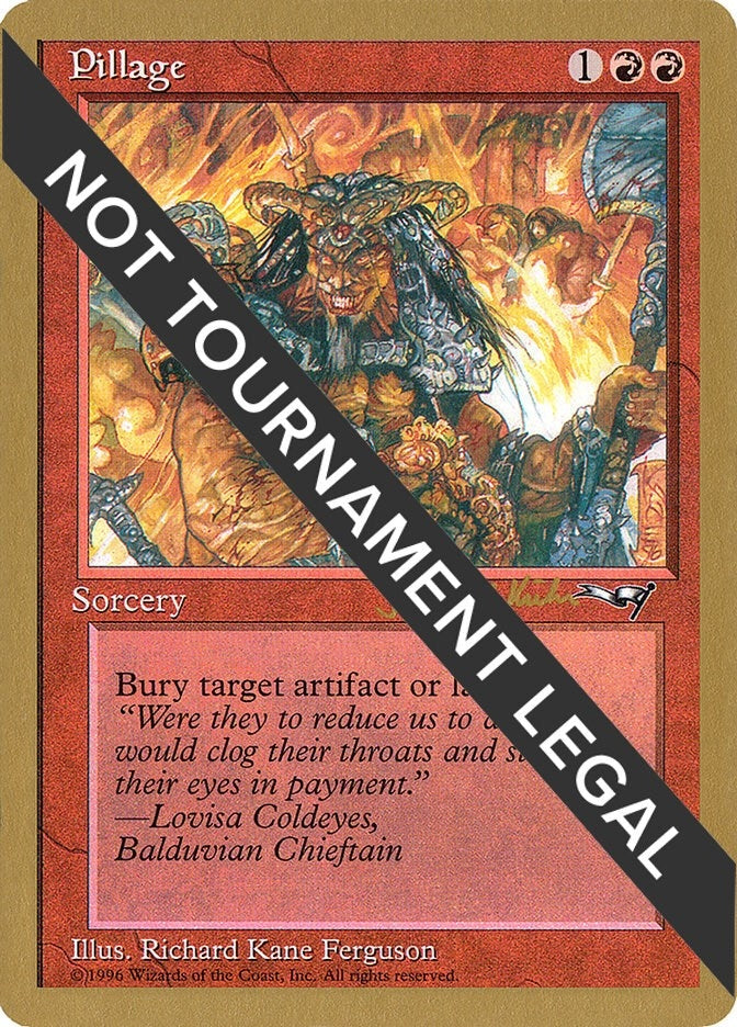 Image for Pillage - 1997 Janosch Kuhn (ALL) [World Championship Decks] - Magic: The Gathering