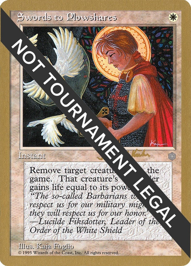 Image for Swords to Plowshares - 1997 Janosch Kuhn (ICE) [World Championship Decks] - Magic: The Gathering