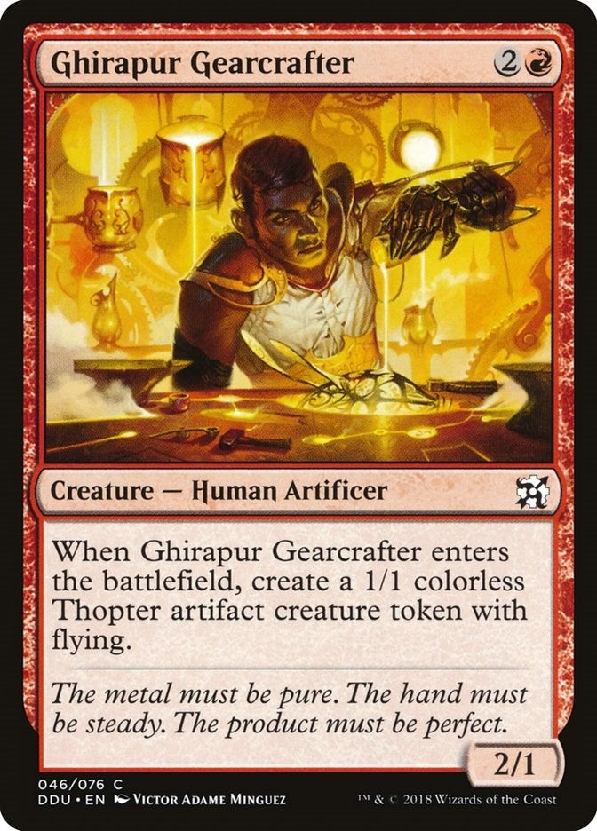 Image for Ghirapur Gearcrafter (46) [Elves vs. Inventors] - Magic: The Gathering
