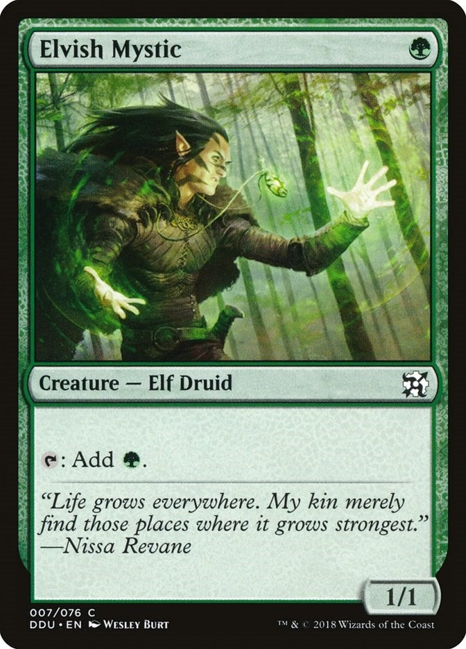 Image for Elvish Mystic (7) [Elves vs. Inventors] - Magic: The Gathering