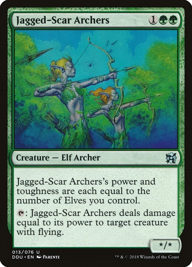 Image for Jagged-Scar Archers (13) [Elves vs. Inventors] - Magic: The Gathering