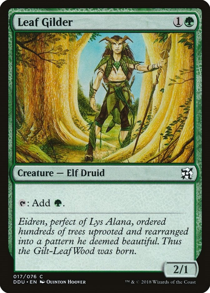 Image for Leaf Gilder (17) [Elves vs. Inventors] - Magic: The Gathering