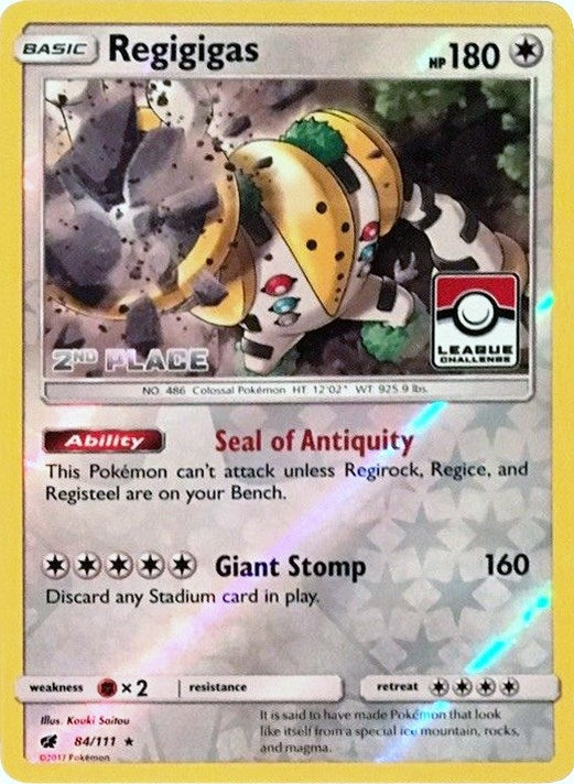 Image for Regigigas - 84/111 (League Challenge) [2nd Place] (084/111) [League & Championship Cards] - Pokemon