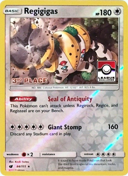 Image for Regigigas - 84/111 (League Challenge) [3rd Place] (084/111) [League & Championship Cards] - Pokemon