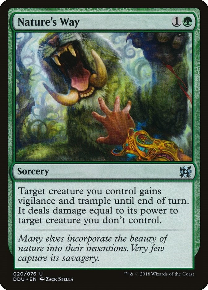 Image for Nature's Way (20) [Elves vs. Inventors] - Magic: The Gathering