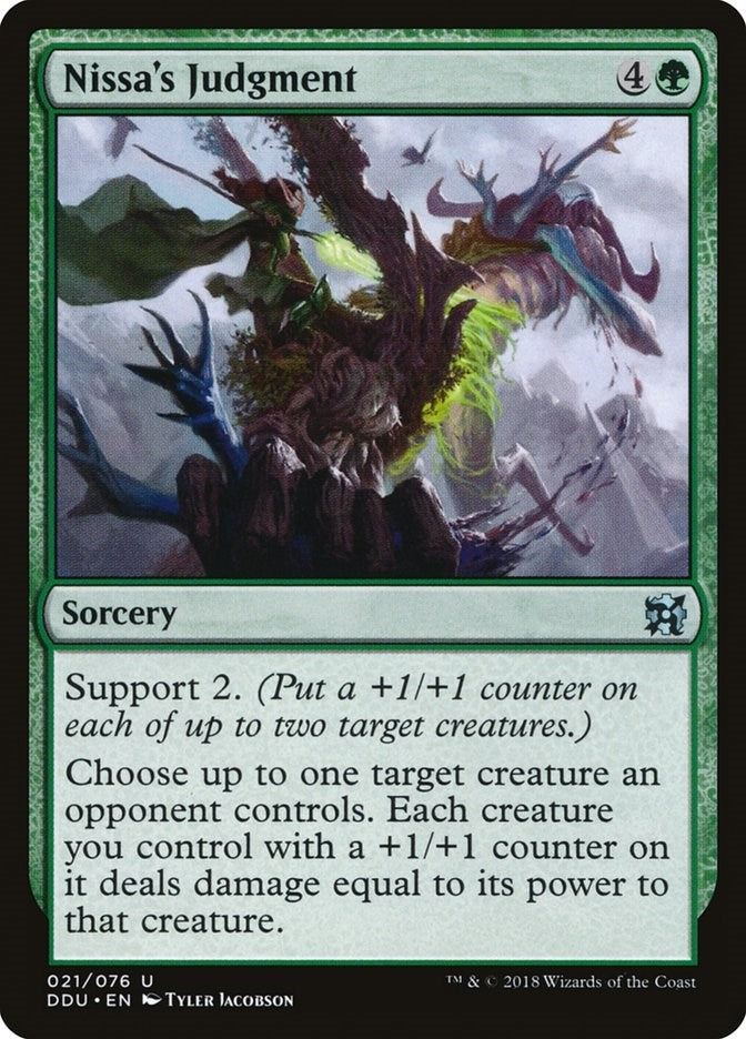 Image for Nissa's Judgment (21) [Elves vs. Inventors] - Magic: The Gathering