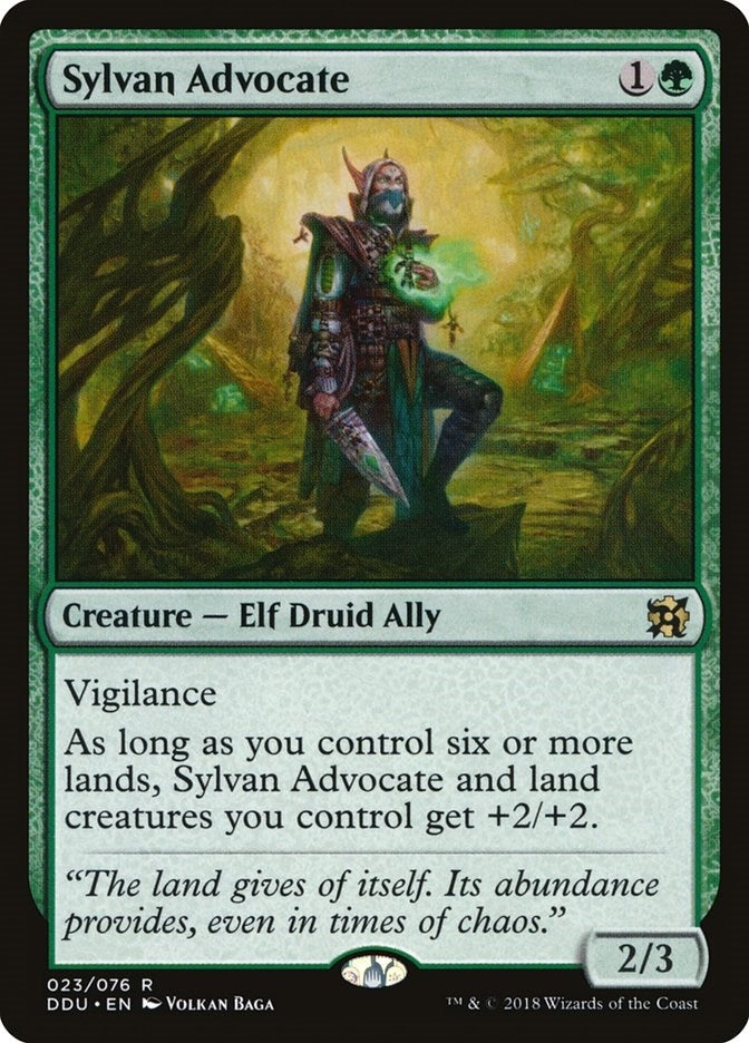Image for Sylvan Advocate (23) [Elves vs. Inventors] - Magic: The Gathering