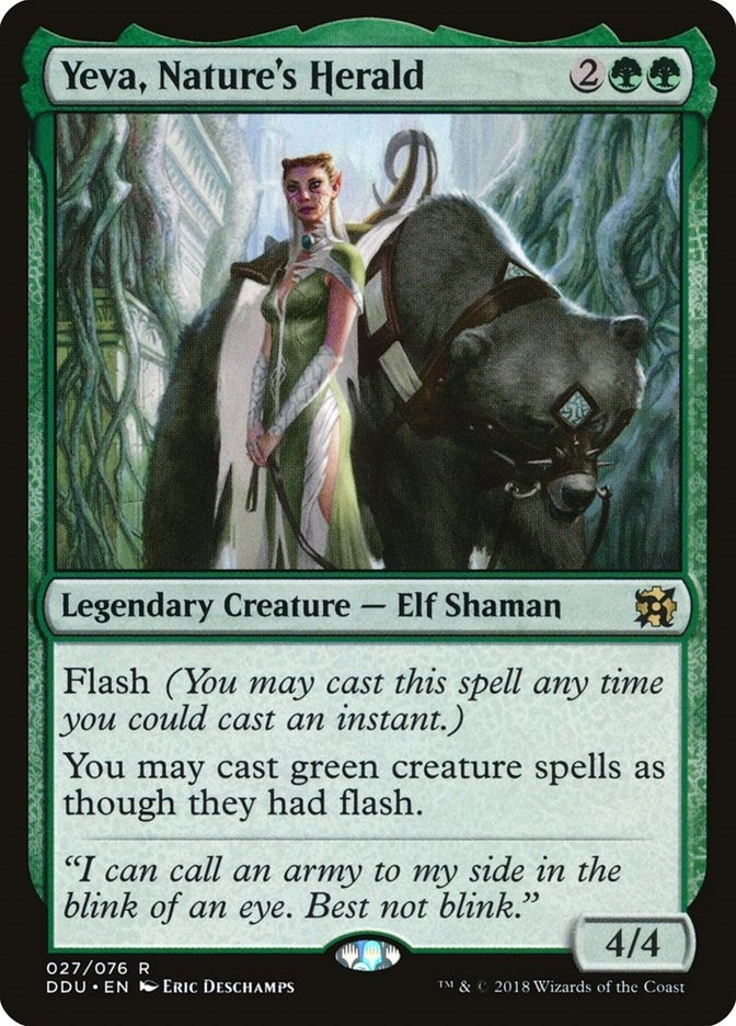 Image for Yeva, Nature's Herald (27) [Elves vs. Inventors] - Magic: The Gathering