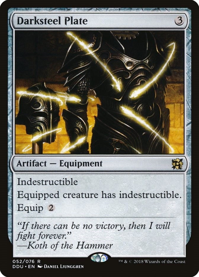 Image for Darksteel Plate (52) [Elves vs. Inventors] - Magic: The Gathering