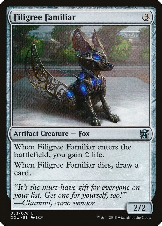 Image for Filigree Familiar (53) [Elves vs. Inventors] - Magic: The Gathering