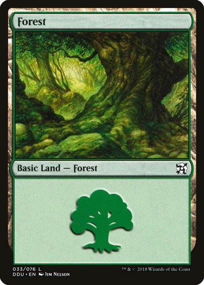 Image for Forest (033) (33) [Elves vs. Inventors] - Magic: The Gathering