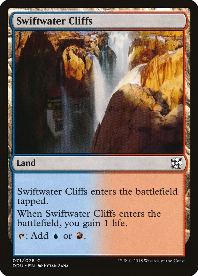 Image for Swiftwater Cliffs (71) [Elves vs. Inventors] - Magic: The Gathering