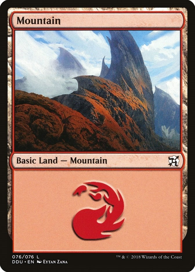 Image for Mountain (076) (76) [Elves vs. Inventors] - Magic: The Gathering