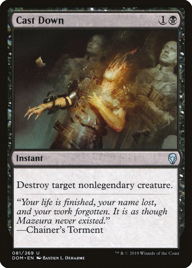Image for Cast Down (81) [Dominaria] - Magic: The Gathering