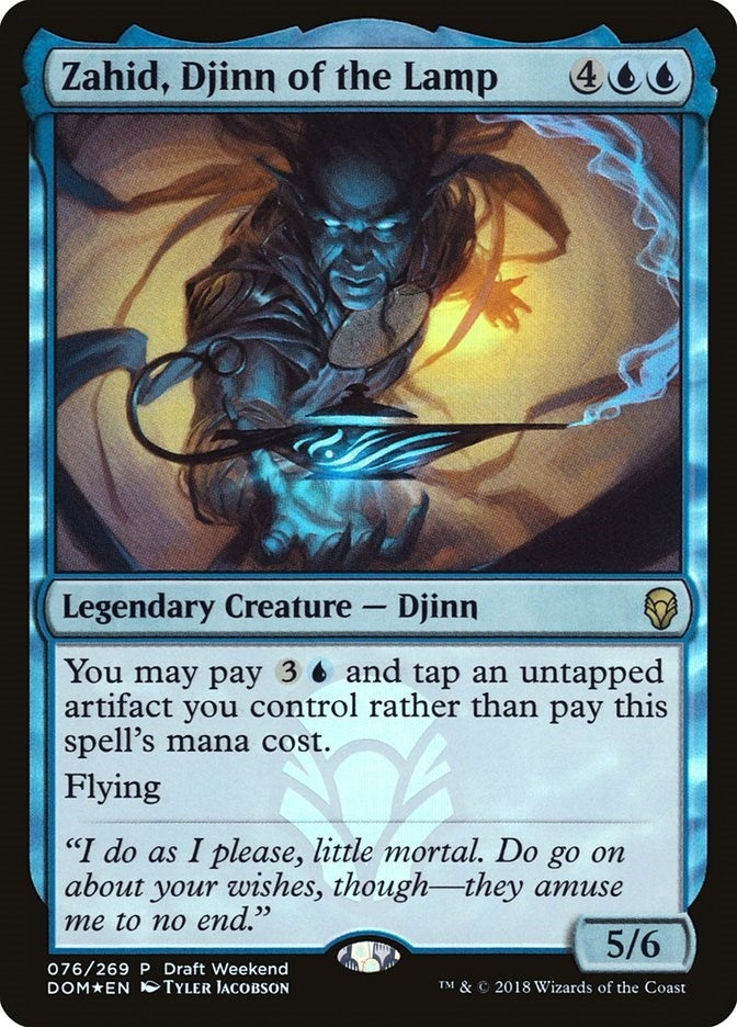 Image for Zahid, Djinn of the Lamp (Draft Weekend) (76) [Launch Party & Release Event Promos] - Magic: The Gathering