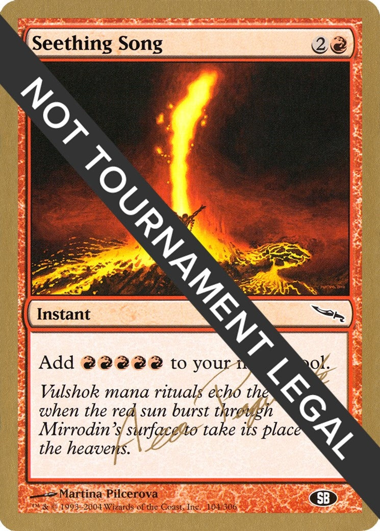 Image for Seething Song - 2004 Aeo Paquette (MRD) (SB) [World Championship Decks] - Magic: The Gathering