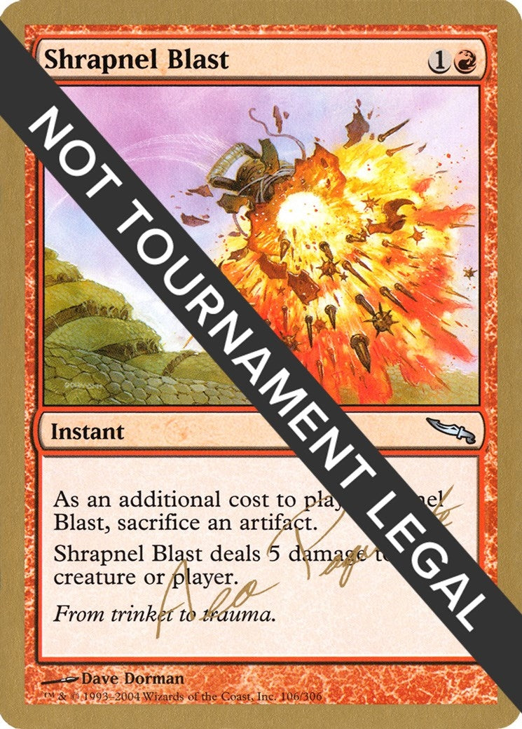 Image for Shrapnel Blast - 2004 Aeo Paquette (MRD) [World Championship Decks] - Magic: The Gathering