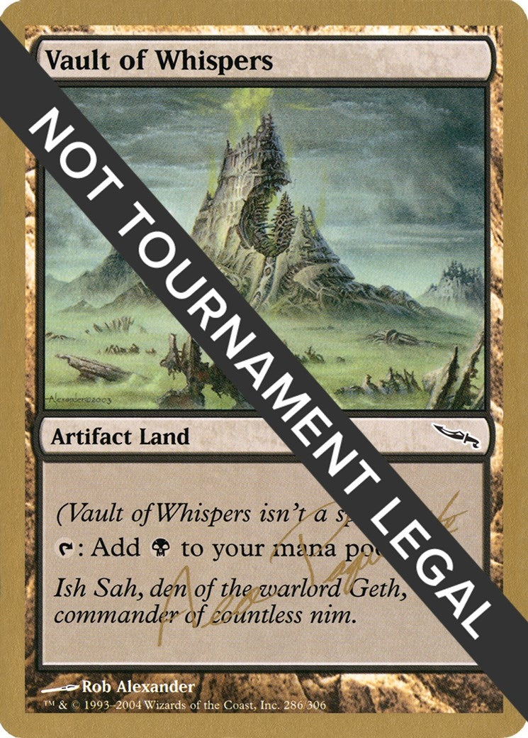 Image for Vault of Whispers - 2004 Aeo Paquette (MRD) [World Championship Decks] - Magic: The Gathering