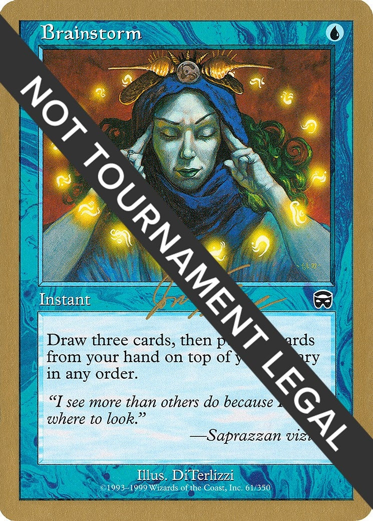 Image for Brainstorm - 2000 Jon Finkel (MMQ) [World Championship Decks] - Magic: The Gathering