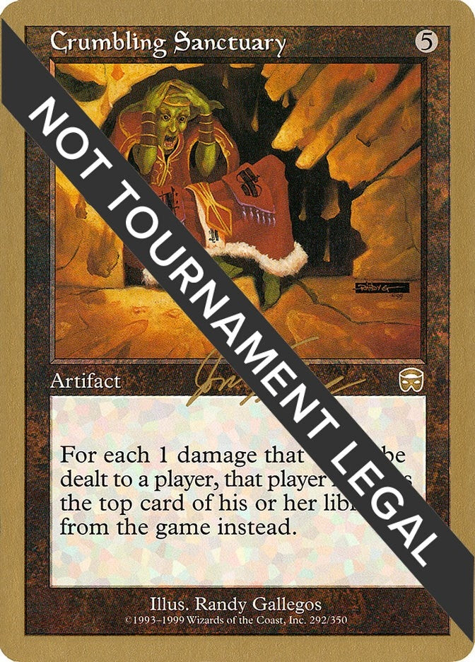 Image for Crumbling Sanctuary - 2000 Jon Finkel (MMQ) [World Championship Decks] - Magic: The Gathering
