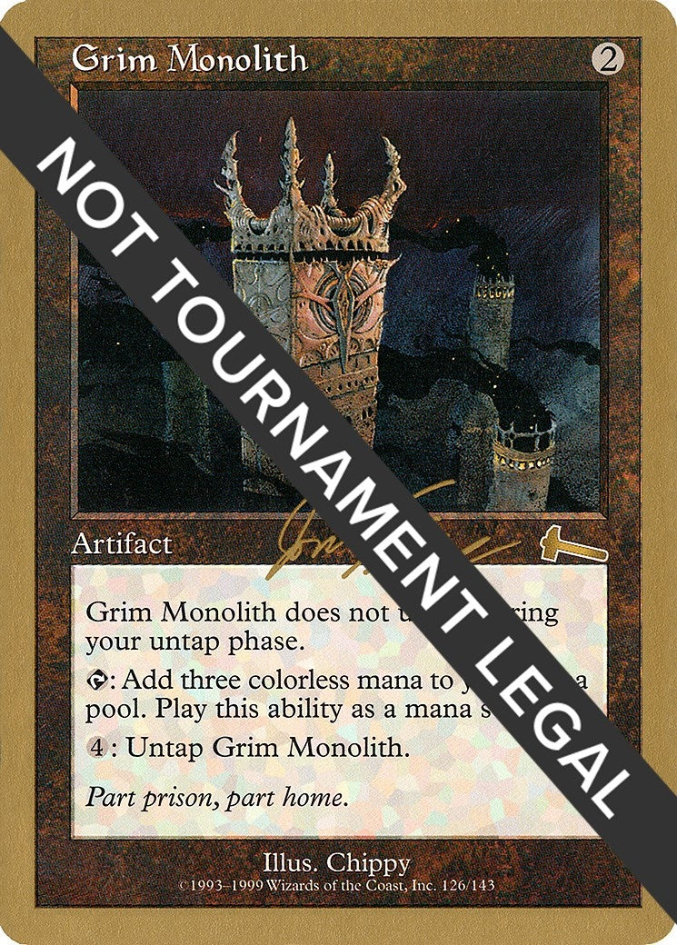 Image for Grim Monolith - 2000 Jon Finkel (ULG) [World Championship Decks] - Magic: The Gathering