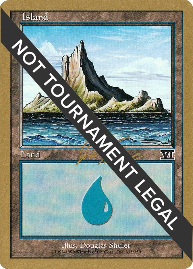 Image for Island (335) - 2000 Jon Finkel (6ED) [World Championship Decks] - Magic: The Gathering