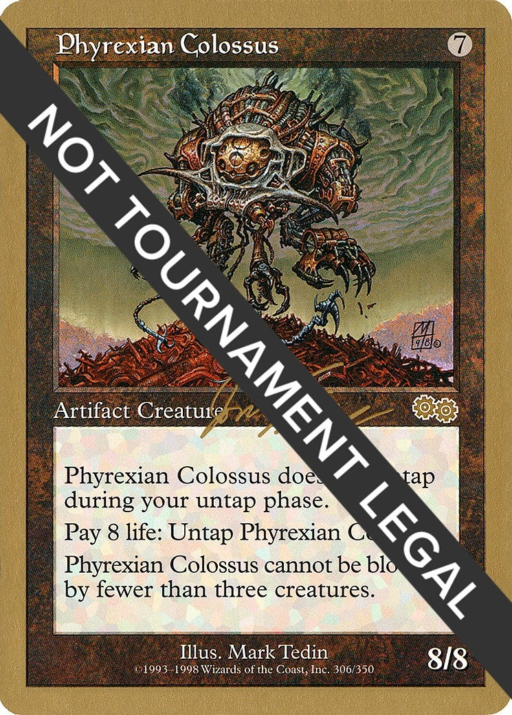 Image for Phyrexian Colossus - 2000 Jon Finkel (USG) [World Championship Decks] - Magic: The Gathering