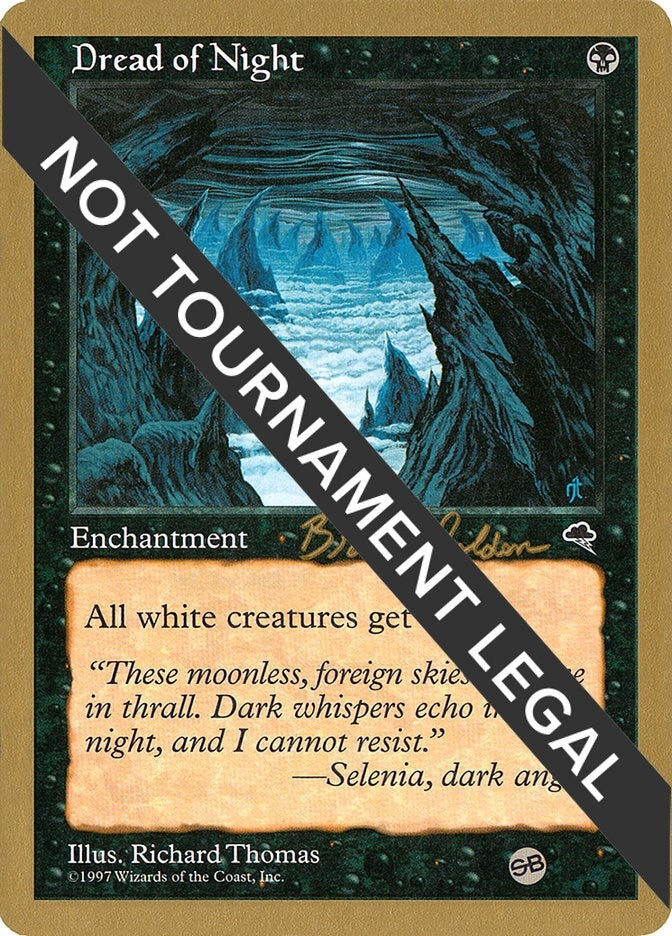 Image for Dread of Night - 1998 Brian Selden (TMP) (SB) [World Championship Decks] - Magic: The Gathering